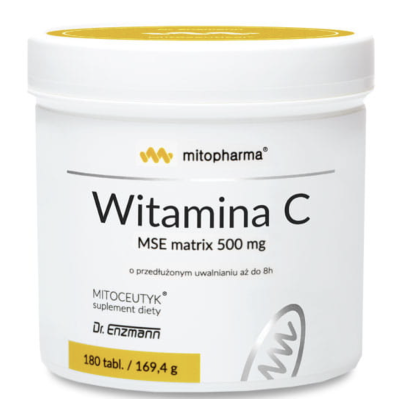 Витамин C Mito-Pharma C MSE Matrix 500 мг, 180 таблеток