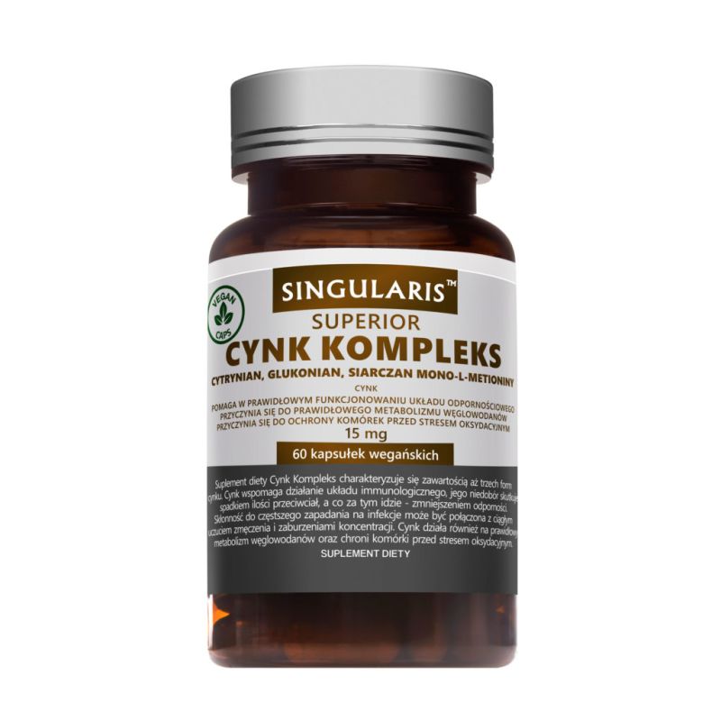 Цинк Singularis, три формы цинка, 15 мг, 60 капсул