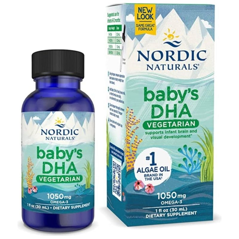 Омега-3 Nordic Naturals Baby's DHA, из микроводорослей, для детей, жидкость, 30 мл