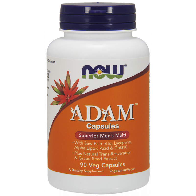 Мультивитамины для мужчин Now Foods Adam, с минералами, 90 капсул