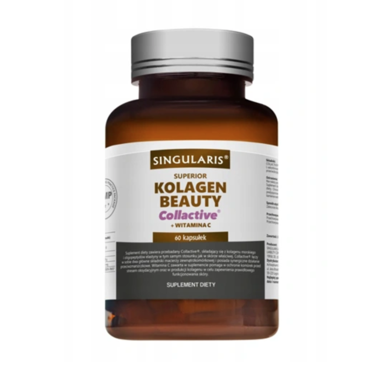 Коллаген Singularis Beauty Collactive, рыбий, с витамином C, 60 капсул