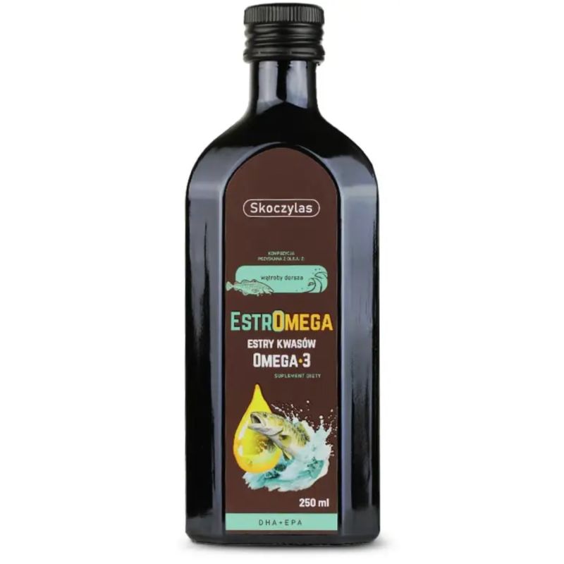Омега-3 Skoczylas Estromega DHA + EPA, из печени трески, вкус апельсин, 250 мл