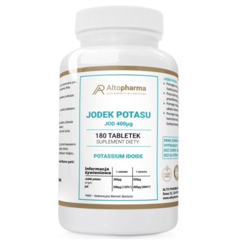 Йодид калия Altopharma 400 мкг, 180 таблеток