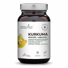 Aura Herbals Kurkuma ekstrakt + piperyna 60 kapsułek