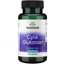 Swanson Cynk glukonian 30mg 250 tabletek