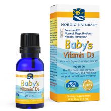 Nordic Naturals Baby's Vitamin D3 witamina D3 400 IU dla niemowląt w kroplach 11 ml
