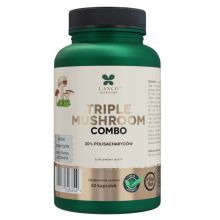 Lanco Nutritions Triple Mushroom Combo Lions Mane Reishi Kordyceps 60 kapsułek