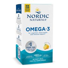 Nordic Naturals Omega-3 690mg 120 miękkich kapsułek o smaku cytrynowym