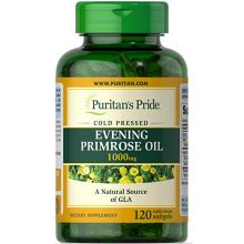 Puritan's Pride Evening Primrose Oil 1000 mg olej z wiesiołka 120 kapsułek
