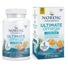 Nordic Naturals Ultimate Omega Fish Oil Junior 680 mg 90 mini kapsułek miękkich o smaku truskawkowym