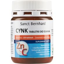 Sanct Bernhard Cynk + Witamina C 120 tabletek do ssania