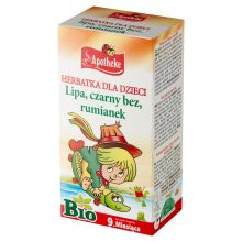 Apotheke Herbatka Dla Dzieci Lipa Czarny Bez Rumianek Po 9 Miesiącu BIO 30g (20x1,5g)