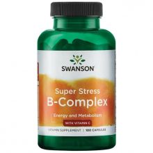 Swanson Super Stress B-complex z witaminą C 100 kapsułek