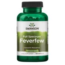 Swanson Feverfew (Złocień Maruna) 380 mg 100 kapsułek