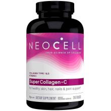 NeoCell Super Collagen +C (Kolagen Typu 1 i 3 + Witamina C) 250 Tabletek