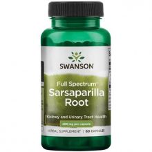 Swanson Sarsaparilla Root (Kolcorośl sarsaparyla) 450 mg 60 kapsułek