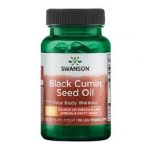Swanson Olej z nasion czarnego kminu 500 mg 60 kapsułek