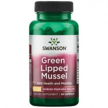 Swanson Nowozelandzka liofilizowana zielona małża 500 mg 60 kapsułek