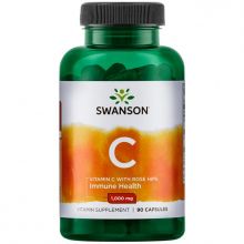 Swanson witamina C z dziką różą 1000 mg 90 kapsułek