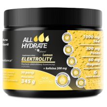 ALLHydrate by Aliness Elektrolity Lemon + Kofeina 200 mg 345 g 50 porcji