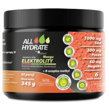 ALLHydrate by Aliness Elektrolity Mango + B complex methyl 345 g 50 porcji