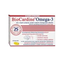 BioCardine® Omega-3 olej z mięśni sardynek sardeli i makreli 60 kapsułek