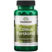 Swanson Coleus Forskohli (Pokrzywa Indyjska Forskolina) 400 mg 60 kapsułek