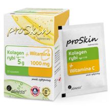 Aliness ProSkin Kolagen rybi 5g + Witamina C 1000mg Complex 30 saszetek