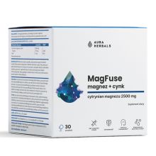 Aura Herbals MagFuse magnez + cynk 30 saszetek