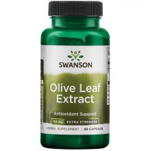 Swanson Olive Leaf (Liść oliwny) ekstrakt 750 mg 60 kapsułek