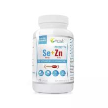 Wish Selen Organiczny 200µg + Cynk 15mg + Prebiotyk vege 120 kapsułek