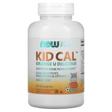 Now Foods Kid Cal tabletki owocowe do ssania z witaminą A, D oraz magnezem i wapniem