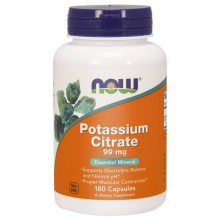 Now Foods Potassium Citrate (Cytrynian Potasu) 99 mg 180 kapsułek