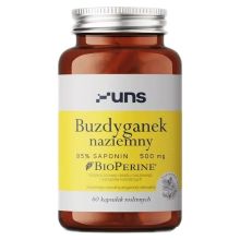 UNS Buzdyganek Naziemny 500 mg + Bioperine 60 vege kapsułek