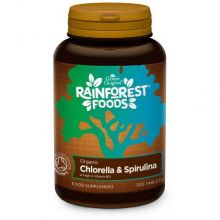 Rainforest Foods EKO Spirulina i Chlorella 300 tabletek