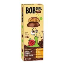 BOB SNAIL Przekąska jabłko gruszka w mlecznej belgijskiej czekoladzie 30 g