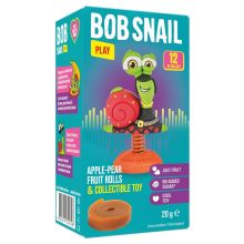 BOB SNAIL Przekąska jabłko gruszka z zabawką 20 g