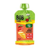 BOB SNAIL Smoothie bananowo-truskawkowe bez dodatku cukru 120 g