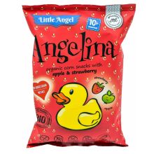 LITTLE ANGEL Chrupki kukurydziane ANGELINA truskawka jabłko od 10 mc. 30 g