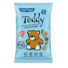 LITTLE ANGEL Chrupki kukurydziane mini TEDDY marchew dynia od 7 mies. 30 g