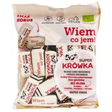 SUPER KRÓWKA Krówki bezmleczne kokosowe bezglutenowe BIO 150 g