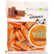 SUPER KRÓWKA Krówki bezmleczne o smaku karmelu z solą bezglutenowe BIO 150g