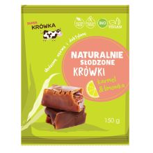 SUPER KRÓWKA Krówki z limonką słodzone agawą i daktylem bez cukru BIO 150g