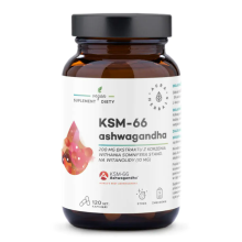 Aura Herbals Ashwagandha KSM-66 200 mg 120 kapsułek