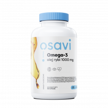 Osavi Omega 3 Olej Rybi 1000 mg 180 kapsułek o smaku cytrynowym