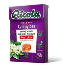 Ricola Cukierki bez cukru Czarny bez 27,5g