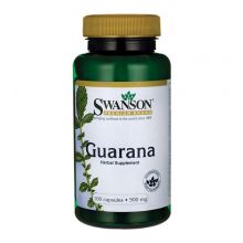Swanson Guarana 500 mg 100 kapsułek