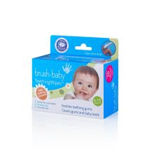 BRUSH-BABY Teething Wipes Chusteczki do dziąseł i zębów (0-16 mc) 20 sztuk