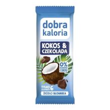 Dobra Kaloria Baton Kokos i Czekolada bez dodatku cukru 33 g