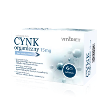 VITADIET Cynk organiczny 15 mg 60 tabletek